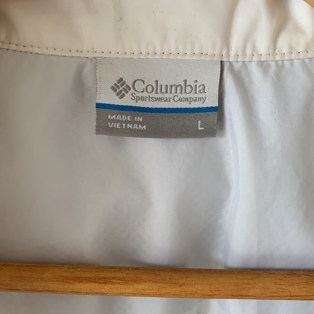 COLUMBIA Omni-Shield White Lightweight Winderbreaker Hoodie Jacket - Picture 4 of 13